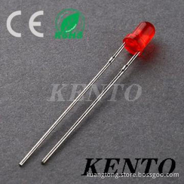 Through Hole Long feet Round Red 3mm Ultra bright LED Diode